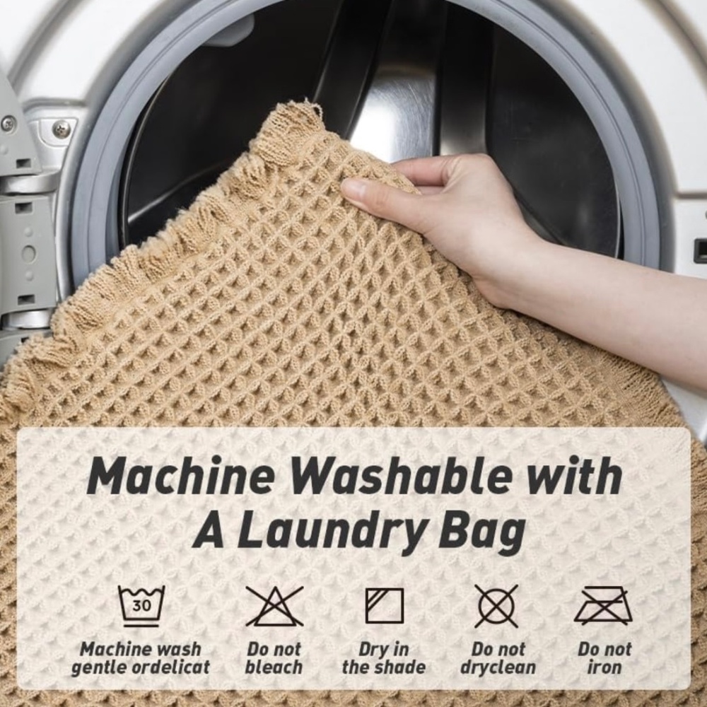 Runner Rug Super Absorbent Non Slip Bath Mats - Brown, 2'x 4'(24" x 48") - Picture 4 of 6